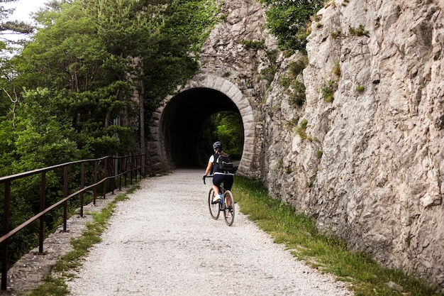 Piste cyclable du Canal des Deux Mers sous la voûte de platanes centenaires